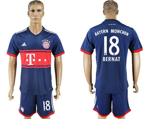 Bayern Munchen #18 Bernat Away Soccer Club Jersey